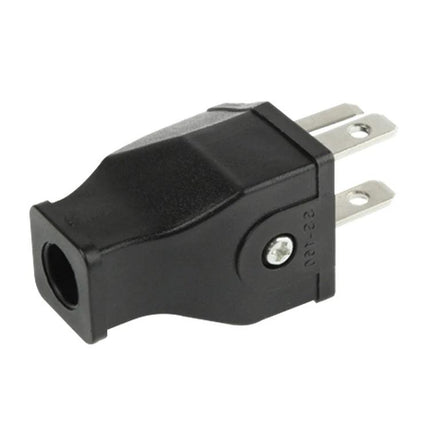 Universal US Plug Travel Adapter for International Devices - compact black US-to-international socket adapter for charging laptops and phones
