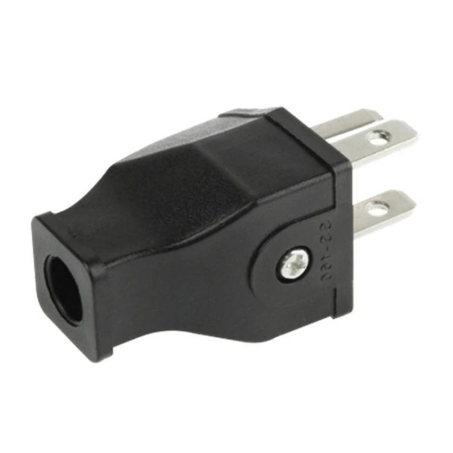 Universal US Plug Travel Adapter for International Devices - compact black US-to-international socket adapter for charging laptops and phones