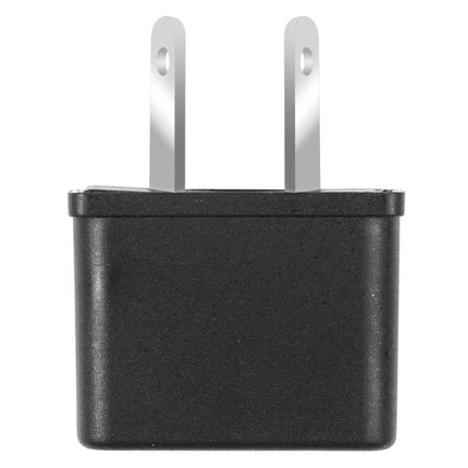 Universal US/EU to Australian Plug Adaptor for Travel compact black adapter showing US prongs for charging devices