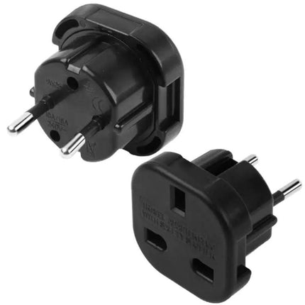 Universal UK to EU Travel Power Plug Adaptor for Sockets