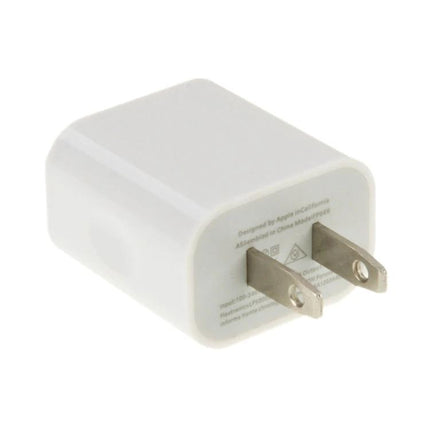 Universal Charger for Everyday Mobile and Tablet Use white compact USB wall adapter shown at angle