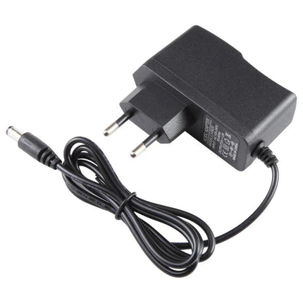 EU Plug AC to DC 6V 2A Power Adapter for Electronic Devices - Black EU plug wall adapter with 6V DC barrel connector