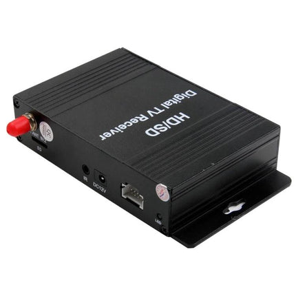 Portable ISDB-T Digital TV Receiver for Cars in South America compact black HD ISDB-T car TV tuner with antenna port