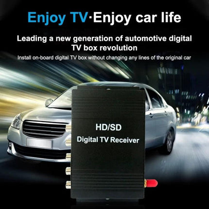 Portable ISDB-T Digital TV Receiver for Cars in South America HD/SD in-car digital TV box showing seamless installation and fast channel search