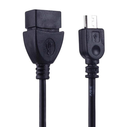 A Practical Converter for Daily Smartphone Connectivity Needs USB-A to 5-pin micro USB OTG adapter cable for connecting flash drives and keyboards