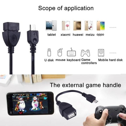 A Practical Converter for Daily Smartphone Connectivity Needs USB to 5-pin micro USB OTG adapter for connecting flash drives, keyboards, game controllers