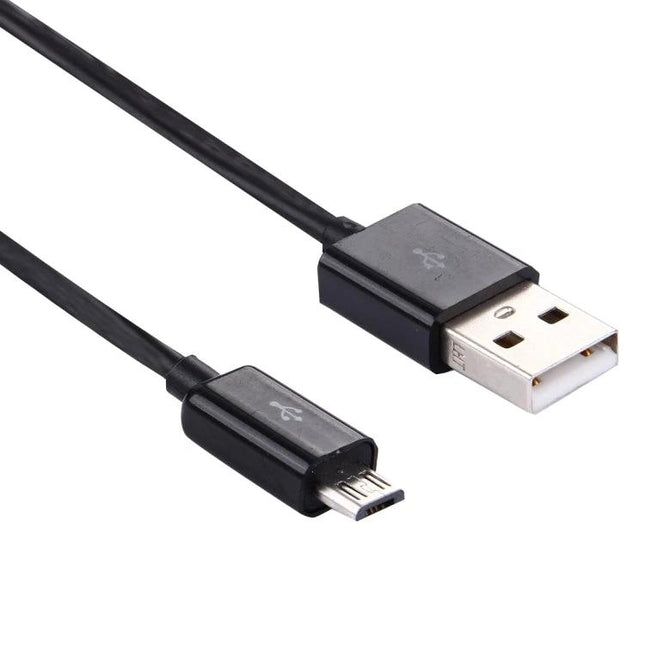 USB Cable for Daily Data Transfer Between Devices - black USB-A to micro-USB cable for phone-to-PC file syncing and travel