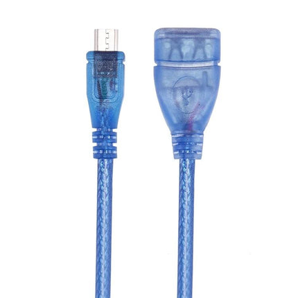 Adapter for Connecting USB Devices to Phones in Daily Use - blue micro-USB OTG cable for flash drives and mice