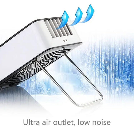 Handheld USB Personal Cooling Fan With Stand For Outdoors