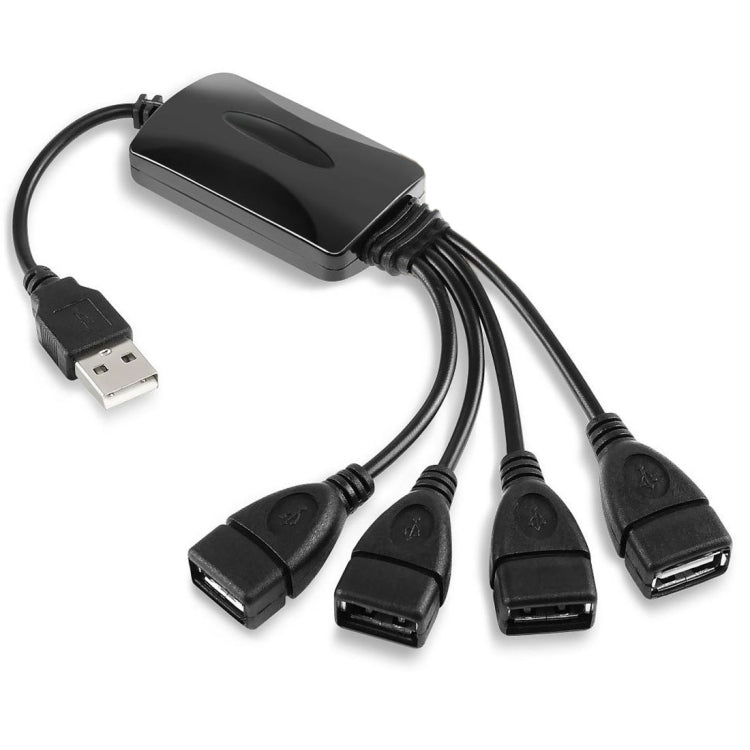 Concentrador de cable universal de alta velocidad USB 2.0 de 4 puertos y 480 Mbps para PC