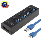 4 Ports (Black) / Black