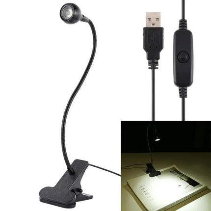 Clip-On USB LED Light for Home Desk Illumination Tasks