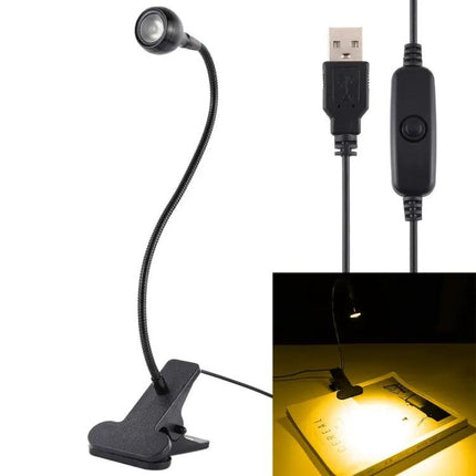 Clip-On USB LED Light for Home Desk Illumination Tasks