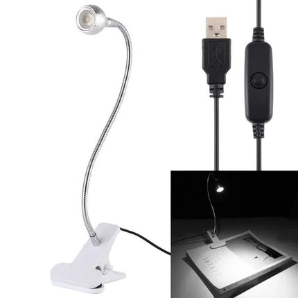 Clip-On USB LED Light for Home Desk Illumination Tasks