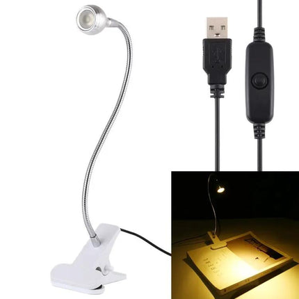 Clip-On USB LED Light for Home Desk Illumination Tasks