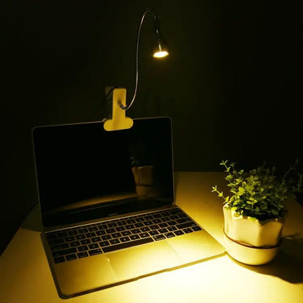 Clip-On USB LED Light for Home Desk Illumination Tasks