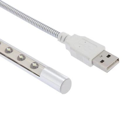 Flexible USB Light for Travel and Laptop Use - compact flexible gooseneck USB LED reading light for laptops, power banks, and travel