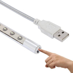 Portable 10-LED USB White Light with Flexible Design