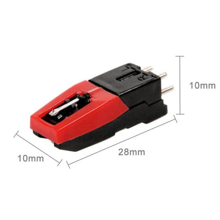 Replacement Stereo Stylus Needle for Vinyl Turntables red replacement stylus needle 28mm compact cartridge