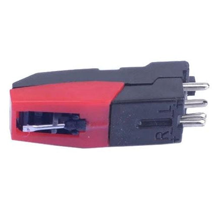 Replacement Stereo Stylus Needle for Vinyl Turntables - red and black replacement cartridge stylus needle for record players