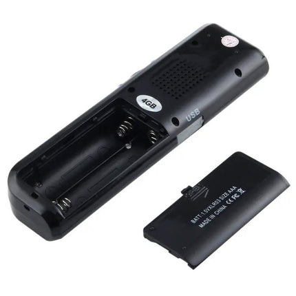 4GB Digital Voice Recorder MP3 Player With VOX Black