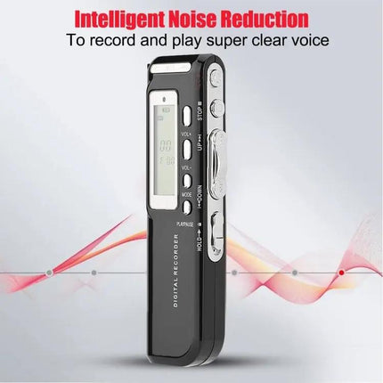 8GB Digital Voice Recorder MP3 Player Black VOX Phone