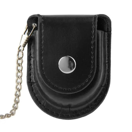 PU Leather Pocket Watch Belt Pouch Holster With Chain | Syndmart