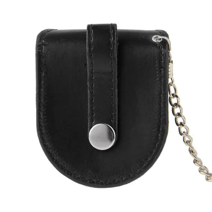 PU Leather Pocket Watch Belt Pouch Holster With Chain | Syndmart