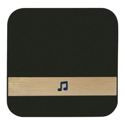 Black Wireless Doorbell Receiver with 52 Chimes for Home Entry