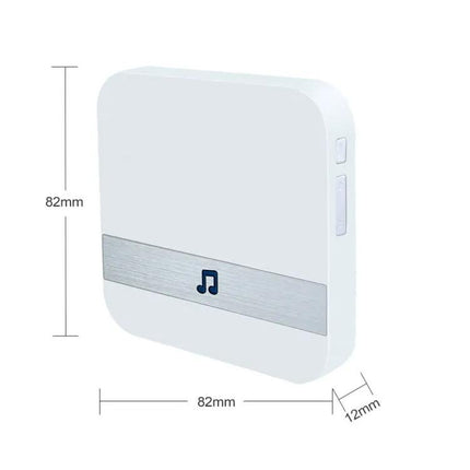 Black Wireless Doorbell Receiver with 52 Chimes for Home Entry