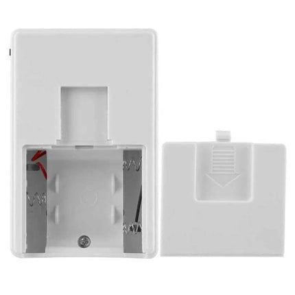 Electronic Infrared Sensor Doorbell for Guest Detection at Home white battery compartment and back cover