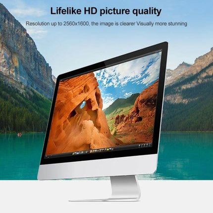 Mini DisplayPort to Mini DisplayPort Cable, 2 Meters, for MacBook and iMac - iMac connected to external display showing lifelike HD picture quality