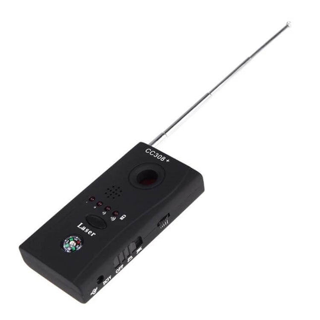 CC308+ Multi-Signal Detector for Privacy and Security handheld device with telescopic antenna for laser and RF scanning