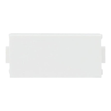 Alt Tag: Blank Panel Filler for Switch Sockets, 4.7cm x 2.25cm x 1.7cm white ABS filler for covering unused switch socket spaces