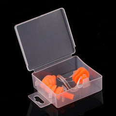 Silicone Swimming Nose Clip and Ear Plug Set - Random Colors