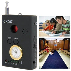 All-Round Audio and Video Detector for Everyday Privacy Checking - compact CX007 bug and camera finder for home, office, hotel security