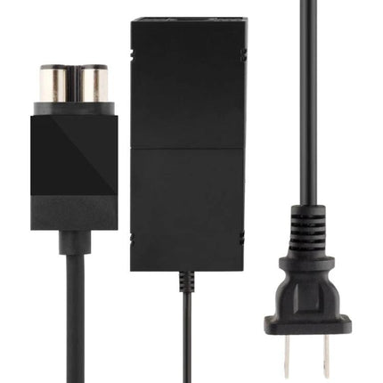 AC Adapter for Everyday Xbox One Gaming at Home - black replacement power supply with cable and two-prong plug
