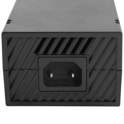 AC Adapter for Everyday Xbox One Gaming at Home black replacement power brick showing IEC input socket and cooling vents