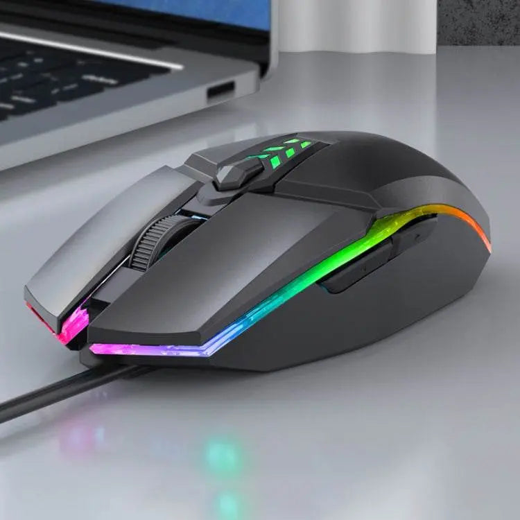 S700 Colorful Light USB Wired Office Gaming Mouse Ergonomic Design