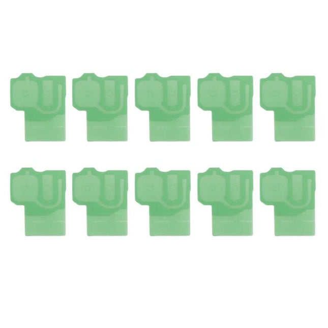 Replacement Adhesive for Everyday Phone Camera Lens Repairs – pack of 10 green Samsung Galaxy S8+ (G955) camera lens cover adhesives