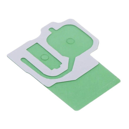 Replacement Adhesive for Everyday Phone Camera Lens Repairs – green pre-cut adhesive for Samsung Galaxy S8+ camera lens cover