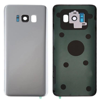 Daily Back Cover Replacement for Samsung Galaxy S8+ Use - silver replacement back housing with camera lens cutout and adhesive backing
