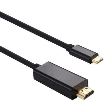 HDMI to USB-C Adapter Cable, 1.8 Meters for Device Connections — black cable showing USB-C plug and HDMI connector