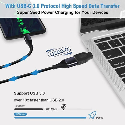 Type-C OTG Adapter for Connecting USB Devices Daily - USB-C to USB 3.0 OTG cable for fast file transfer and keyboard connection