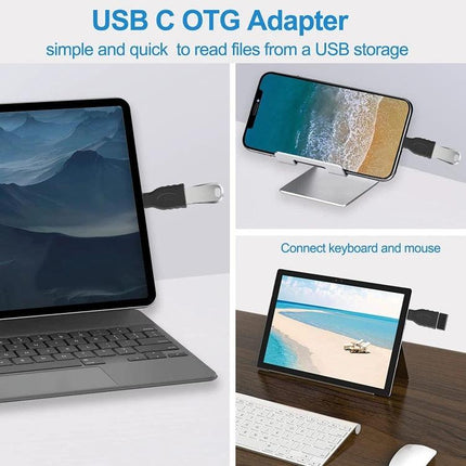 Type-C OTG Adapter for Connecting USB Devices Daily - compact USB-C to USB-A OTG for flash drives, keyboards, and mice