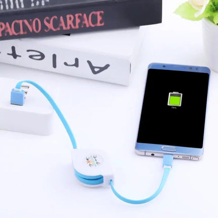 Compact Retractable USB-C Cable for Daily Device Charging