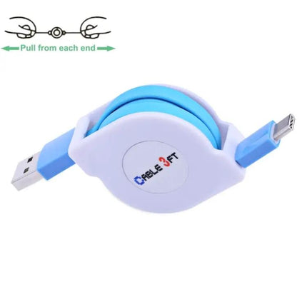 Compact Retractable USB-C Cable for Daily Device Charging