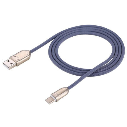 USB-C Cable for Everyday Phone Charging and Syncing - braided blue 3ft cable USB-A to USB-C for desk charging and file transfer