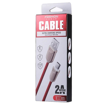 USB-C Cable for Everyday Phone Charging and Syncing - red 1m lightweight charging and syncing cable in retail box