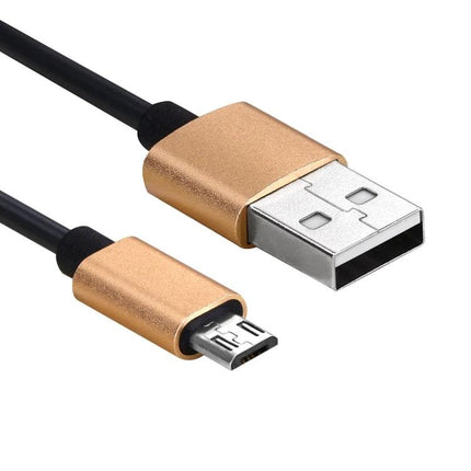 Micro USB Cable for Charging and Data Transfer in Daily Life - gold micro USB to USB charging and data sync cable